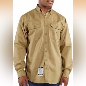 Carhartt Men's Khaki Shirt Jacket